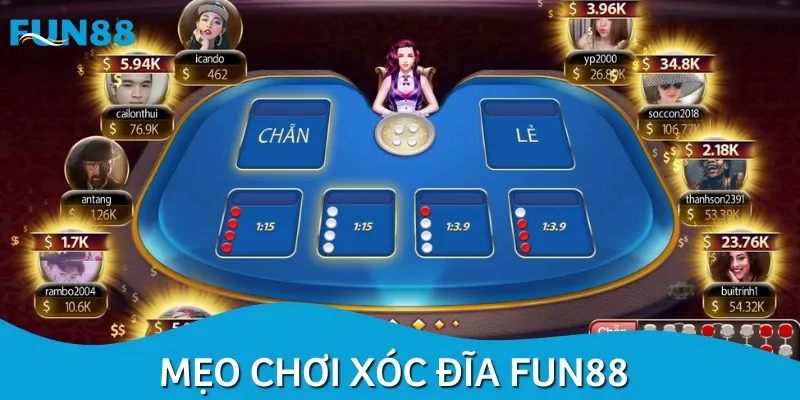 Có một số mẹo chơi áp dụng hiệu quả trên nền tảng FUN88