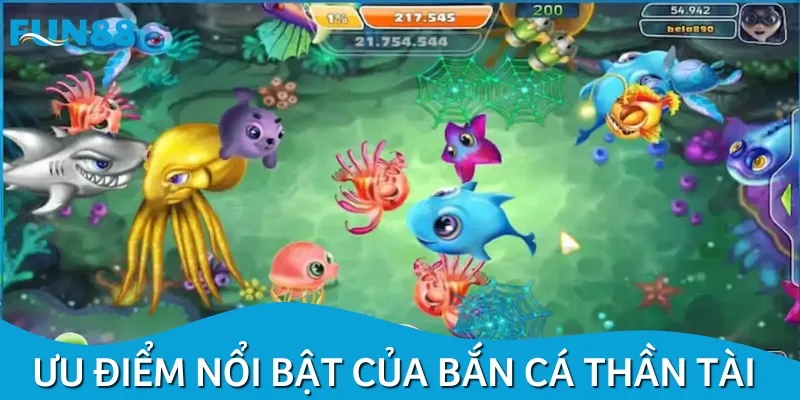 Sân chơi bắn cá thần tài có nhiều ưu điểm nổi bật thu hút anh em ngư thủ